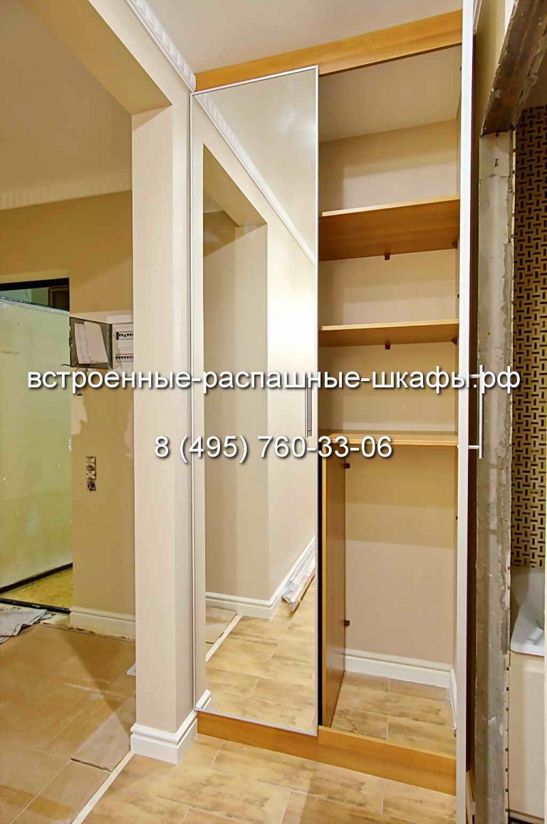 встроенный шкаф в нишу своими руками распашной