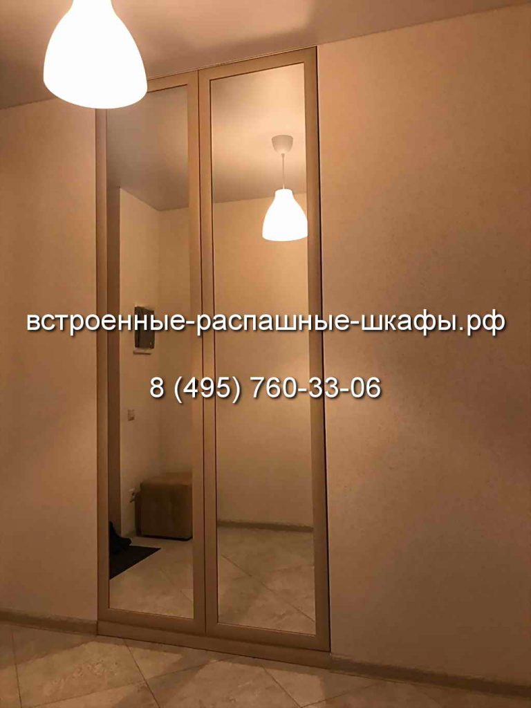 встроенный шкаф и натяжной потолок