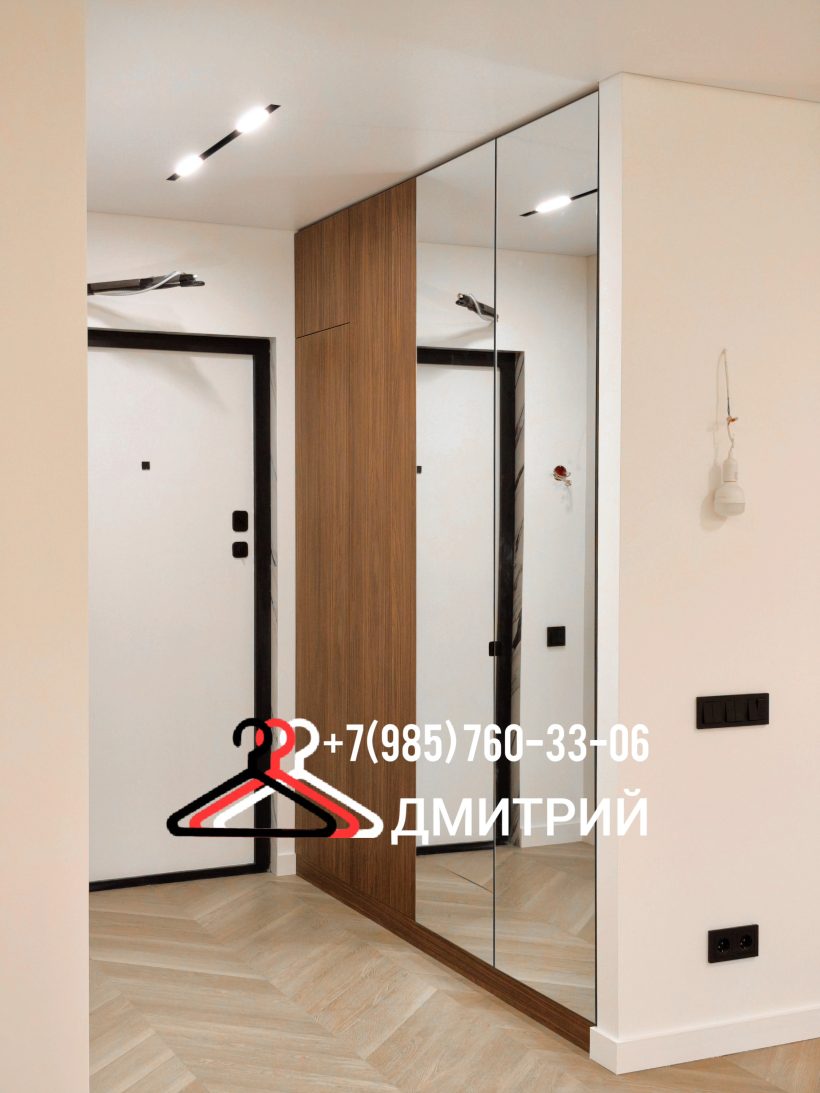 встроенный шкаф в прихожую под натяжной потолок